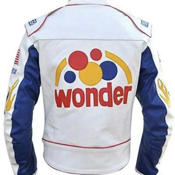 Talladega Nights Rickey Bobby Faux Leather Racing Jacket - Picture 2 of 3